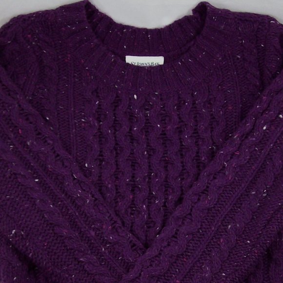 St. John's Bay Imperial Purple Sweater - Picture 2 of 5